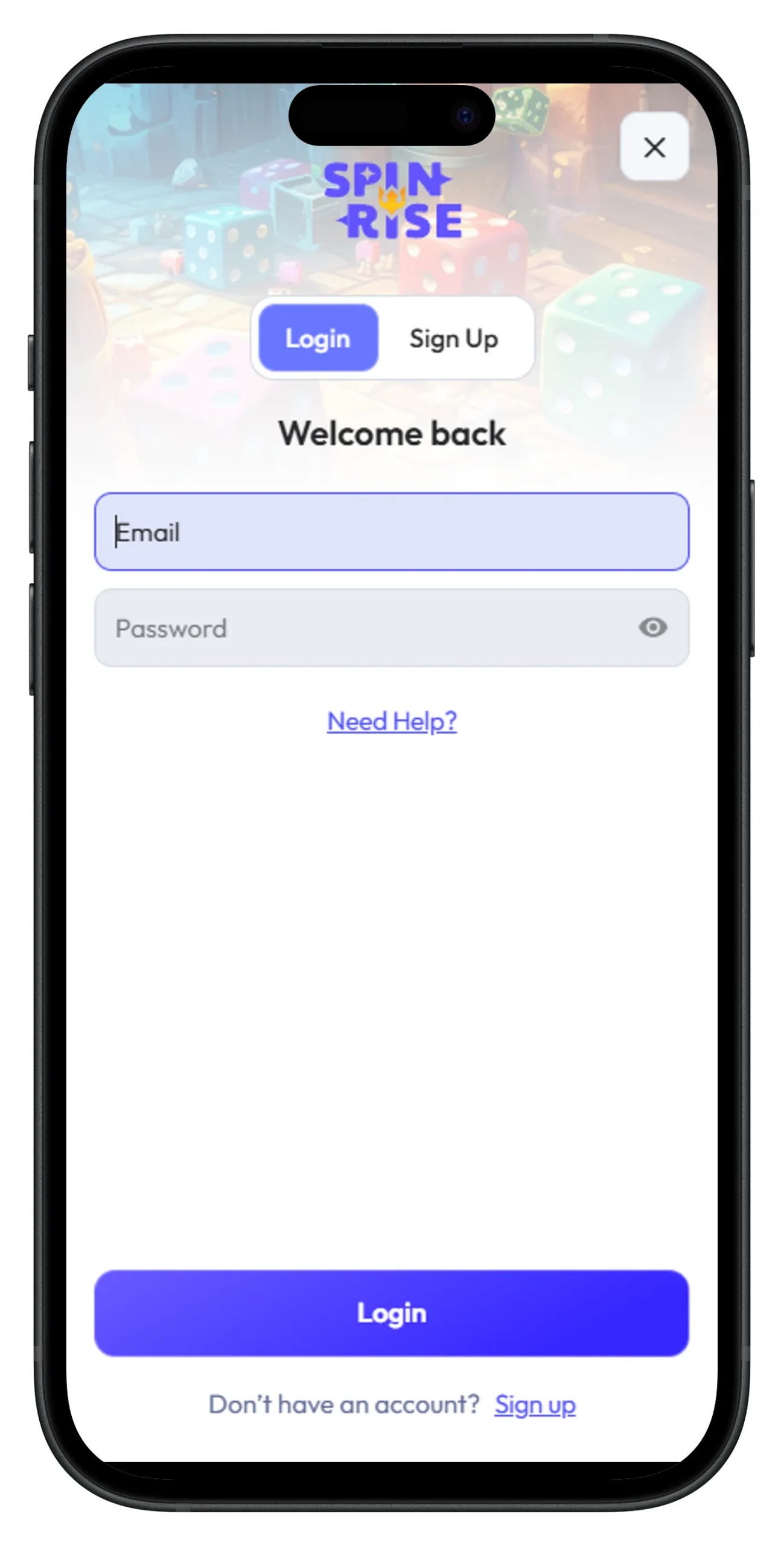 Spinrise Casino Login Process from a Mobile Device